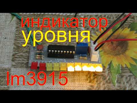 Видео: Индикатор уровня на LM3915 доработки.