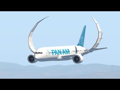 Видео: Boeing 787 падает после взлета из-за серьезной турбулентности | Xplane 11