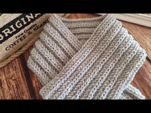 Видео: КАК СВЯЗАТЬ ШАРФ КРЮЧКОМ МК /HOW TO CROCHET A SCARF MK