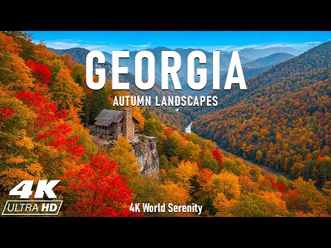 Видео: Осень в Джорджии 4K 🍁 Откройте для себя самые красивые осенние цвета в Персиковом штате