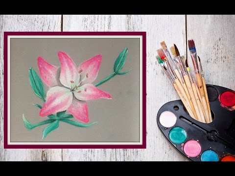 Видео: Как нарисовать лилию пастелью! #Dari_Art