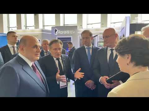 Видео: Росатом представил развитие платформ компьютерного моделирования Михаилу Мишустину на CIPR 2023