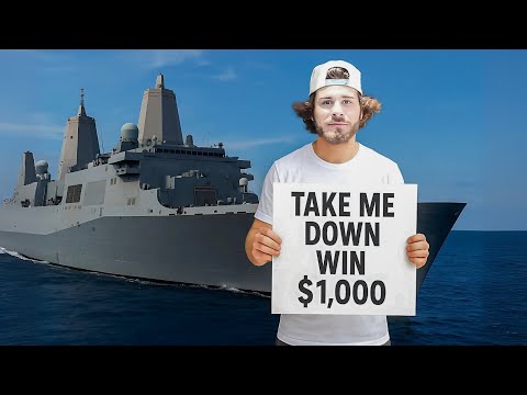 Видео: 1000, если сможешь меня спустить на корабле «Морские котики»