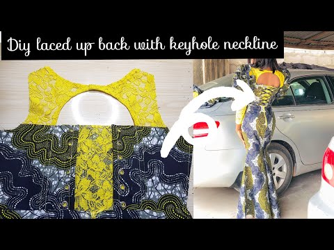 Видео: Как раскроить и сшить заднюю часть платья-корсета с вырезом-замочной скважиной