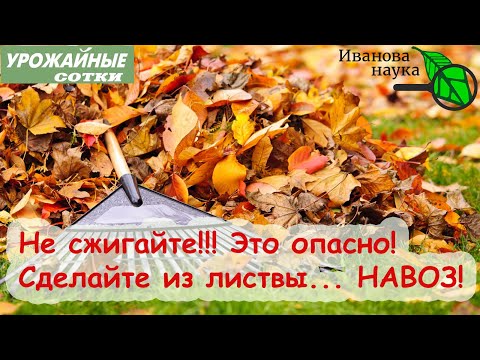 Видео: Превращаем ЛИСТВУ, СОЛОМУ и ОПИЛКИ в НАВОЗ. Преводим минеральное в органическое!