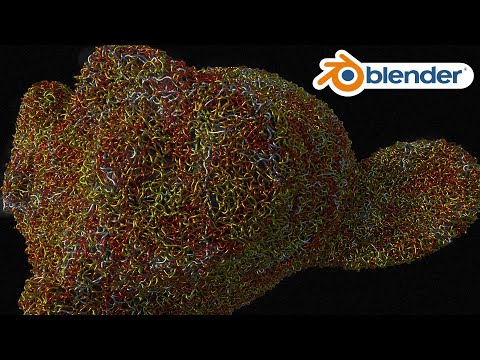 Видео: Проволка / провода в Blender 4.2 (геоноды Shortest Edge Paths, Repeat Zone)