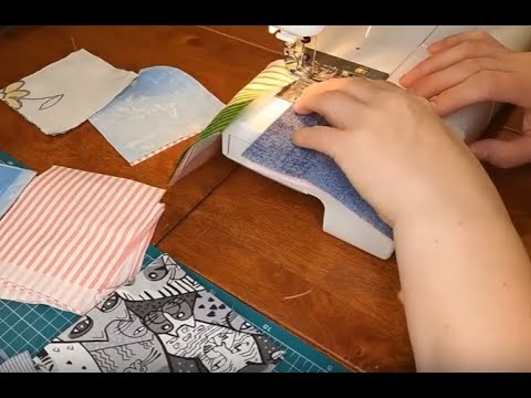 Видео: Лоскутное полотно для одеяла