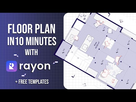 Видео: Создайте планы этажей за 10 МИНУТ с помощью Rayon | Полное руководство + БЕСПЛАТНЫЕ шаблоны