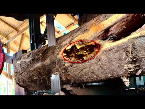 Видео: Раскрытие техники обработки бревен в блоки