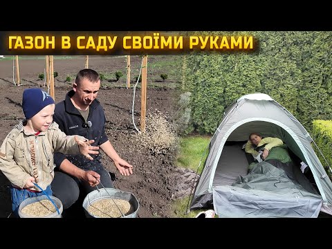 Видео: 🇺🇦Сад оживає! Сіємо газон + трохи про будівництво!