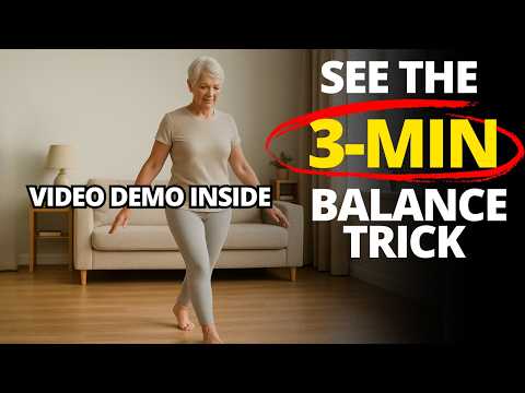 Видео: ДЛЯ ПОЖИЛЫХ ЛЮДЕЙ: восстанавливайте равновесие за 3 минуты в день (видеодемонстрация внутри)