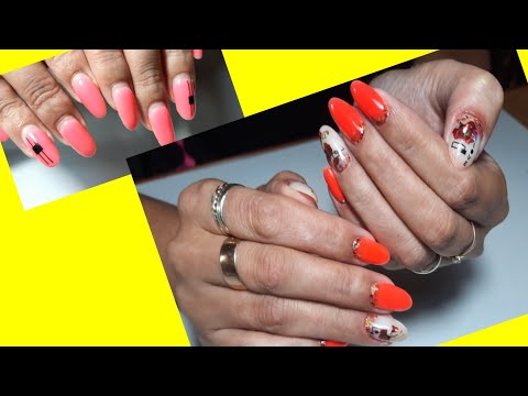 Видео: *685*Коррекция ногтей неоновым гелем Agent nail.Бортики.Быстрый дизайн.