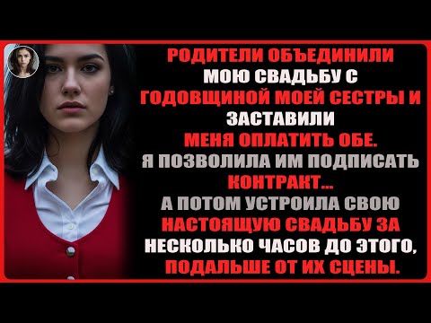 Видео: Родители превратили мою свадьбу в юбилей сестры и оставили на мне счёт в 63 000$…