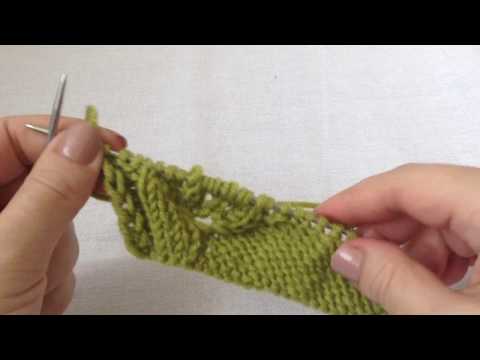 Видео: Зеленый свитер с листьями на ветке. МК 1