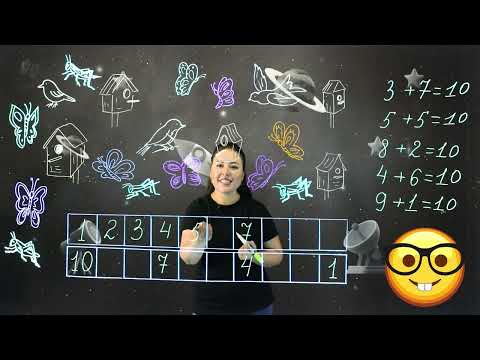 Видео: 10 санының құрамын анықтайды. Орман жануарларының азығын біледі. 1 сынып.