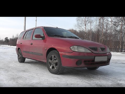 Видео: Обзор, дрифт Renault Megane Рено Меган 1 поколения, 1999 года в кузове универсал