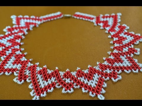 Видео: Колье из бисера "Кармелита"  Мастер класс