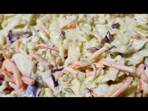 Видео: Сливочный низкоуглеводный салат из капусты