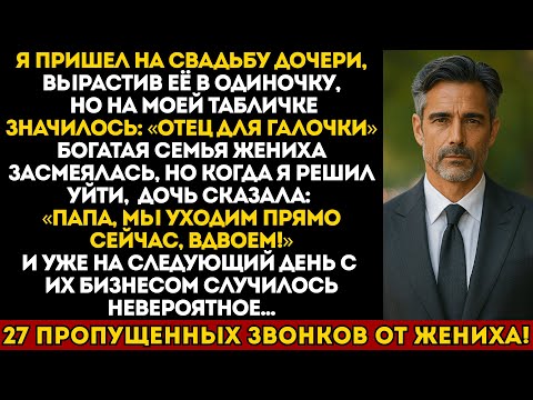 Видео: Я пришёл на свадьбу дочери как отец-одиночка, но на табличке было написано «Отец для галочки»