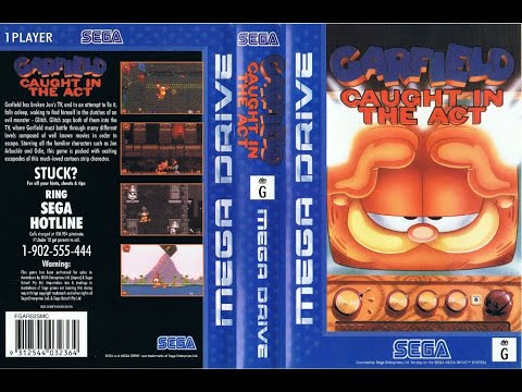 Видео: SEGA GENESIS/MEGA DRIVE - Garfield:Caught in the Act - Прохождение (First run)2/Shadow of The Ninja