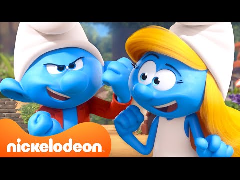 Видео: Смурфики | 30 МИНУТ командных приключений Смурфов! 💪 | Никтунс | Nickelodeon Cyrillic