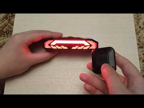 Видео: Отличный велосипедный задний фонарь с сигнализацией и поворотниками