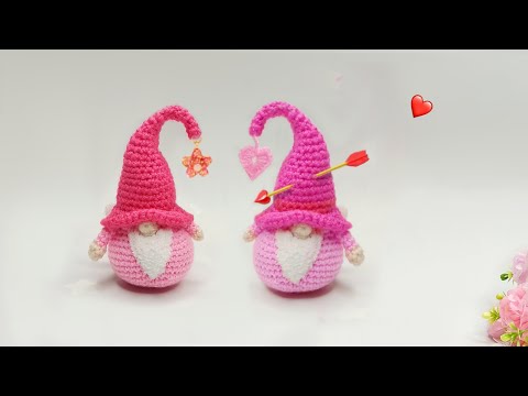 Видео: 💖Делаю так и вас научу 💖Как вязать Романтического Гномика Валентинку крючком💖