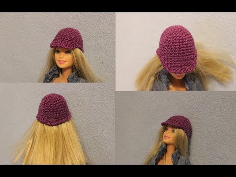 Видео: Как связать кепку крючком для куклы барби. Мастер-класс.