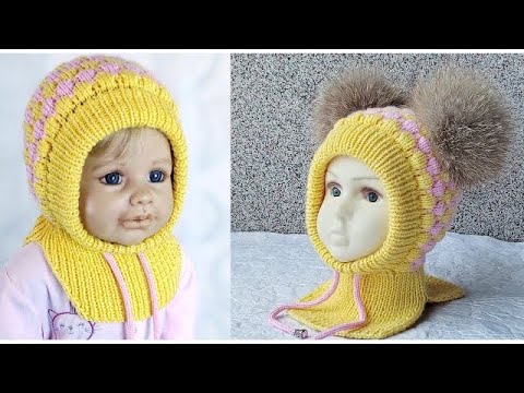 Видео: Шапка-Шлем спицами. Часть 2. Подробный МАСТЕР-КЛАСС
