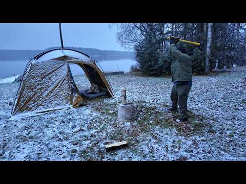 Видео: Я пережил морозную зимнюю ночь на Аляске в жаркой палатке