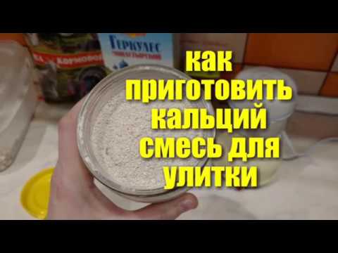 Видео: КАЛЬЦИЙ СМЕСИ ДЛЯ УЛИТКИ.
