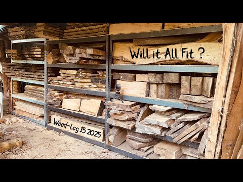 Видео: Заготовка большего количества древесины, сушка досок с лесопилки, огромный урожай яблок. Лесной в...