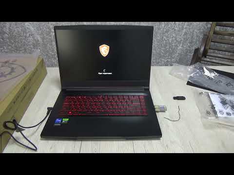 Видео: Игровой ноутбук MSI GF63 Thin 12UCX: Распаковка и настройка.