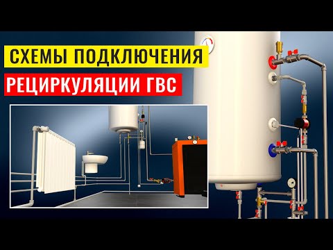 Видео: Для чего нужна рециркуляция ГВС. Схемы подключения рециркуляции с бойлером косвенного нагрева.