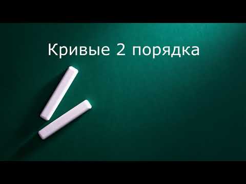 Видео: Кривые 2 порядка
