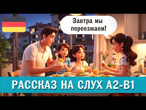Видео: Немецкий на слух. Слушаем короткий рассказ на немецком уровень А2-В1