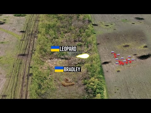 Видео: Брэдли и Леопард устроили засаду на русскую бригаду — и тут случилось ЭТО!