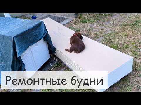 Видео: Ремонт. Пришла доставка - гипсокартон. Цены на стройматериалы в Германии. Разбиаю металл. Аисты