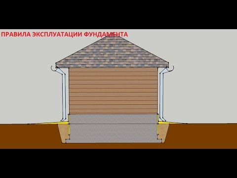 Видео: Эксплуатация фундамента, в т. ч.  консервация фундамента на зиму