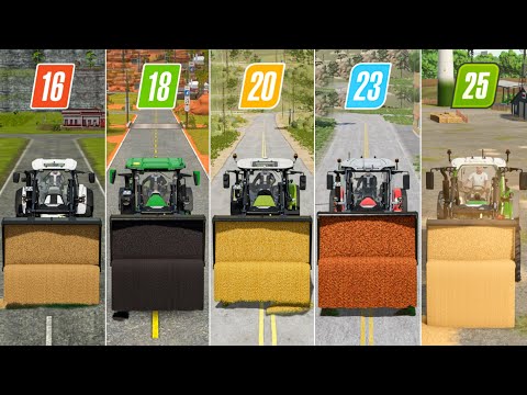 Видео: Fs16 против Fs18 против Fs20 против Fs23 против Fs25 | Выгрузка хранилища | Покадровая съёмка