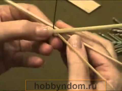 Видео: Плетение из соломы Снежинка 2.mp4