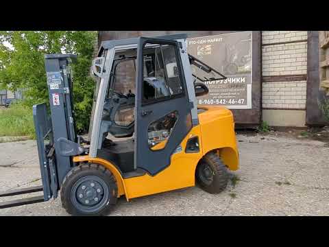 Видео: Новый Aurora CPCD30-M3HG3 (Heli) 3т FFV3м Side Shift Mitsubishi S4S кабина с отопителем