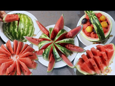 Видео: 5 способов как нарезать АРБУЗ | красиво и просто