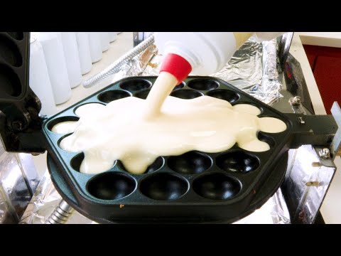 Видео: Best Bubble Waffle, Яичные вафли, Вафли с клубникой, Вафли Choco, Корейская уличная еда