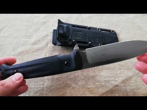 Видео: Нож Kizlyar Suprime Sturm (сталь cpm 4 v)