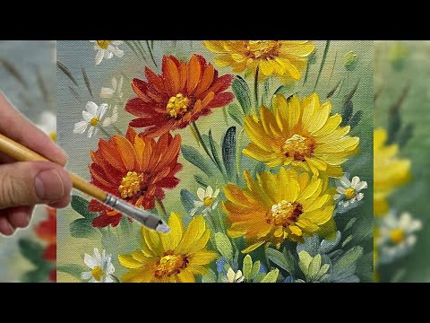 Видео: ЦВЕТЫ НА ПЕРЕДНЕМ ПЛАНЕ / ПОШАГОВАЯ ЖИВОПИСЬ / ИЗУЧЕНИЕ ГАРМОНИИ ЦВЕТОВ