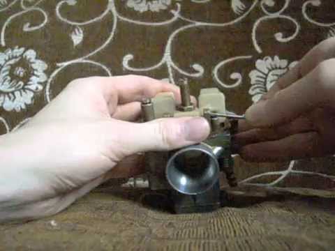 Видео: Регулировка карбюратора К65В (1 часть)