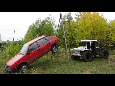 Видео: Лебёдка механическая для вездехода