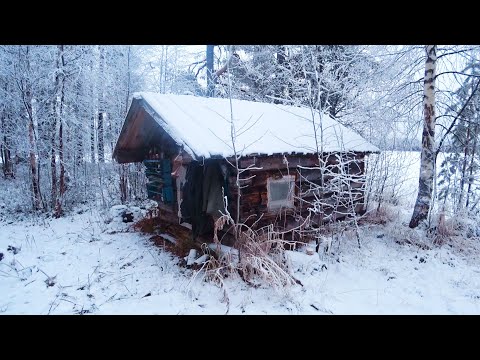 Видео: ЖИВУ ОДИН В ЛЕСУ, В ИЗБЕ НА ОЗЕРЕ, НАШЁЛ ЗАБРОШЕННУЮ ИЗБУШКУ.