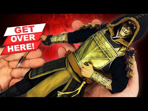 Видео: Скорпион из Mortal Kombat - обзор коллекционной фигурки от PopToys в масштабе 1/6